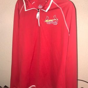 St. Louis Cardinals 3/4 zip, full sleave pullover